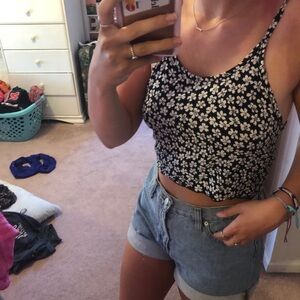 Brandy Melville floral tank top
